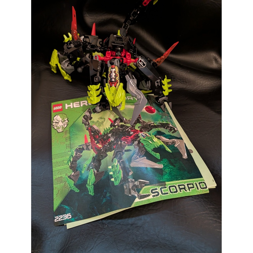LEGO Hero Factory Scorpio 2236 Savage Planet Villain Complete Replica Manual